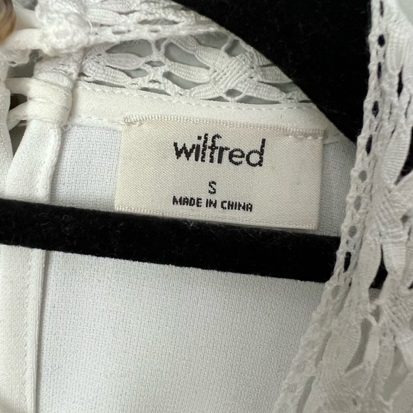 White Blouse with Cutout Detail by Wilfred - Picture 3 of 4